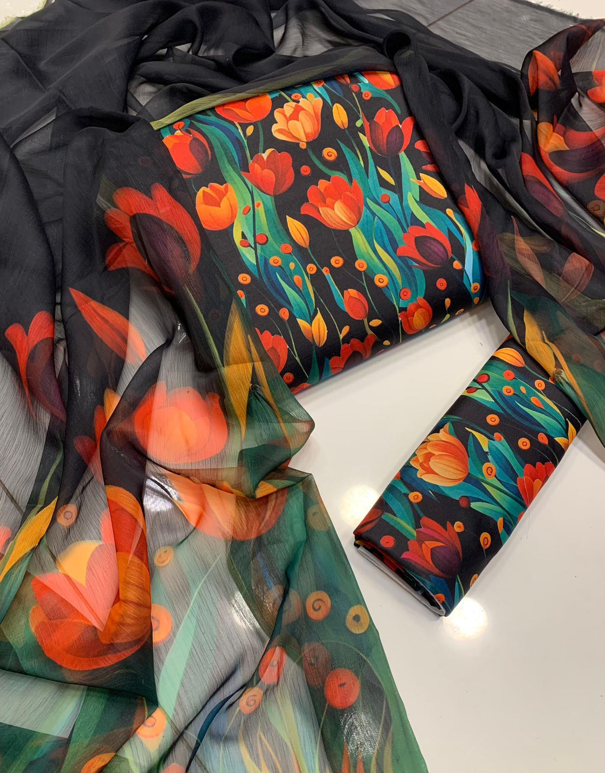 FLORAL DIGITAL SWISS LAWN