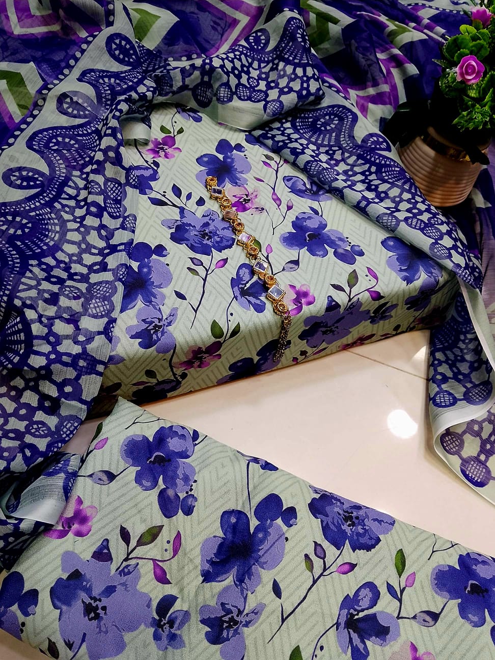 FLORAL DIGITAL SWISS LAWN