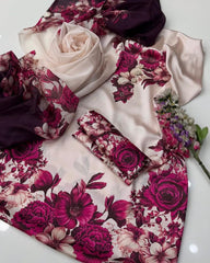 FLORAL DIGITAL PRINT SILK