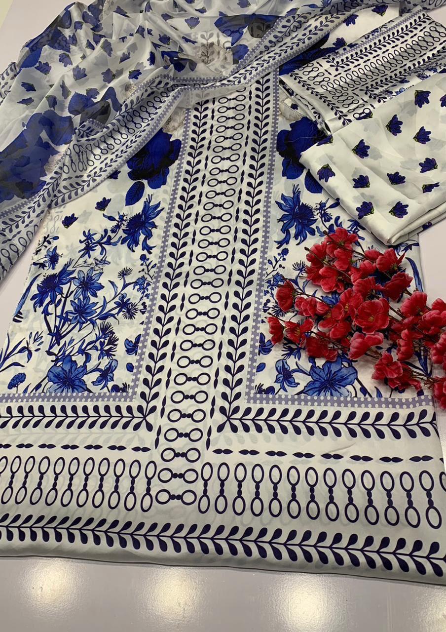 FLORAL DIGITAL PRINT SILK