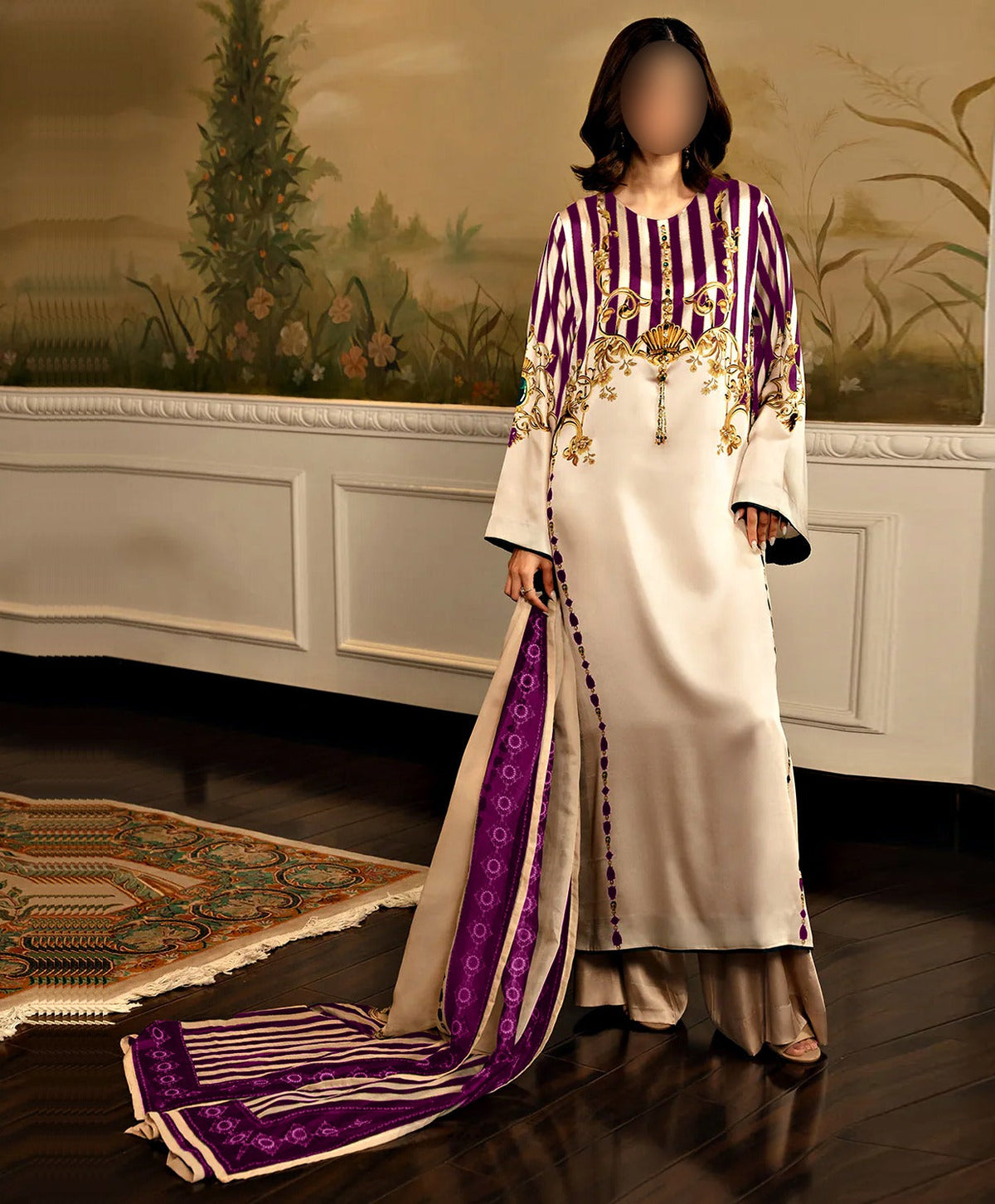 FLORAL DIGITAL PRINT SILK