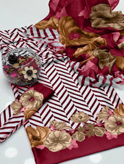 FLORAL DIGITAL PRINT SILK