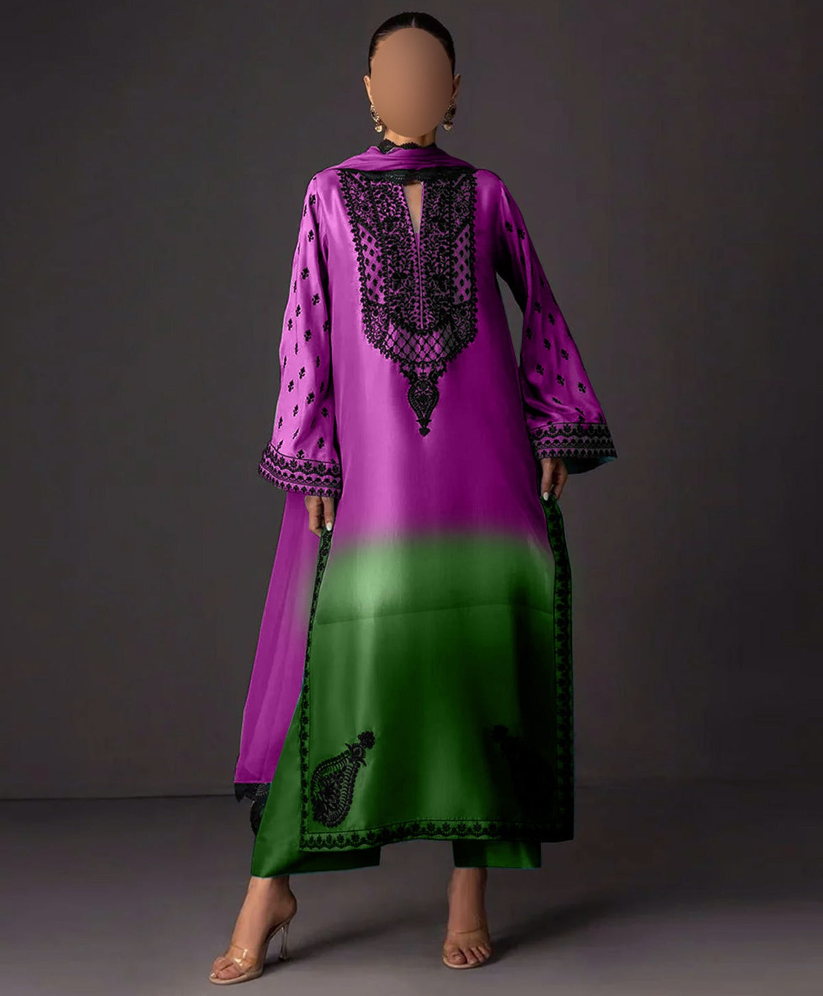 FLORAL DIGITAL PRINT SILK