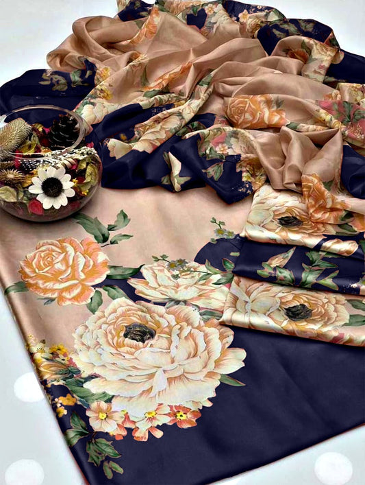 FLORAL DIGITAL PRINT SILK