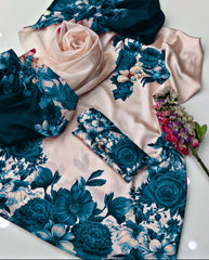 FLORAL DIGITAL PRINT SILK