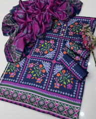 FLORAL DIGITAL PRINT SILK